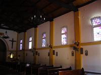  Vitrales despues de la reastauracion ( plano general lado derecho ) - Iglesia Parroquial Nuestra Se�ora del Valle - Ezeiza - Buenos Aires.-